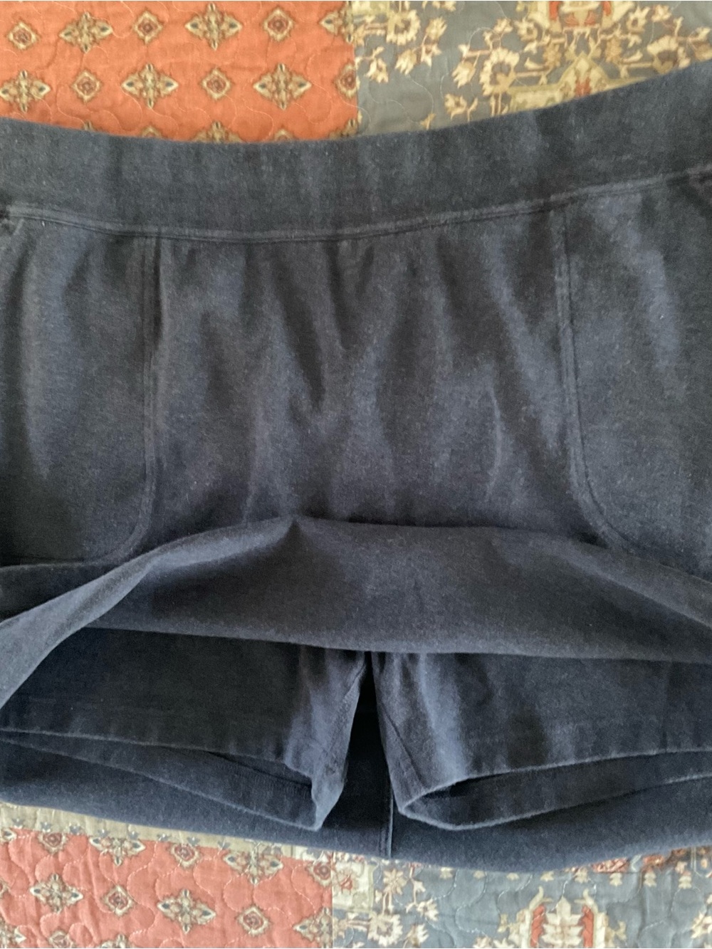 Duluth Trading Classic Navy Women's Knit Skort - 90% cotton, 10% spandex. - Picture 9 of 9
